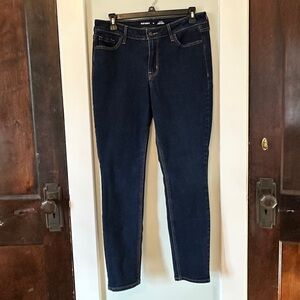 Old Navy Dark Blue Women's mid-rise Super Skinny Rockstar Jeans